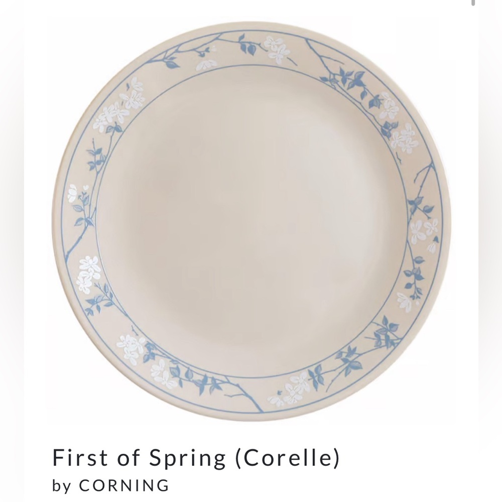 Corelle First of Spring dinner plates